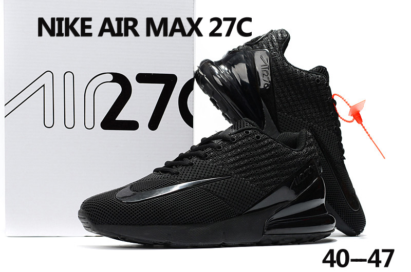 2018 Men Nike Air Max 27C All Black Shoes